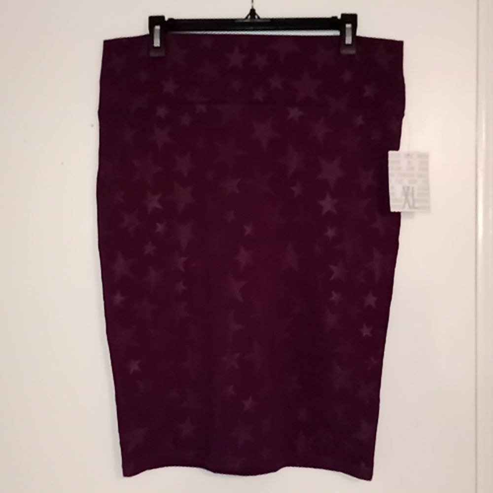 Purple skirt with stars